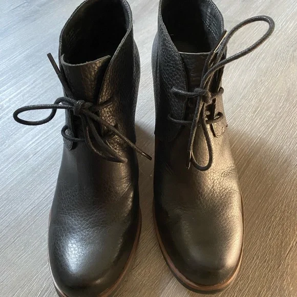 Korks by Kork-Ease Women's Leather
Block Heel Roana Ankle Boots Size 9 - Picture 5 of 6